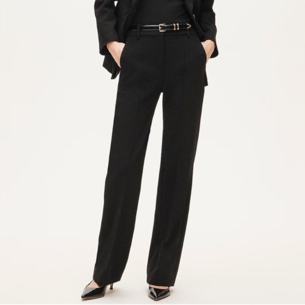 NEW J. CREW Natalia pant‎ in four-season stretch Black Slacks Work Career Size 0